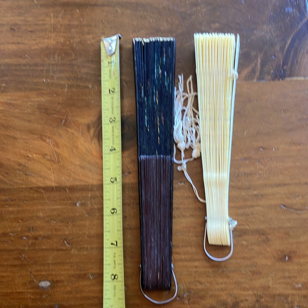 Two VINTAGE Japanese Fans - Picture 14 of 14